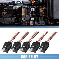 5pcs JD2912 5 Pin DC 24V 40A Universal Car Fuse Relay Switch Power with Harness
