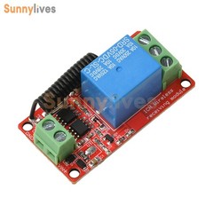 DC 5V 12V 24V Wireless Remote Control Receiver Switch Relay Module 1CH 433MHz