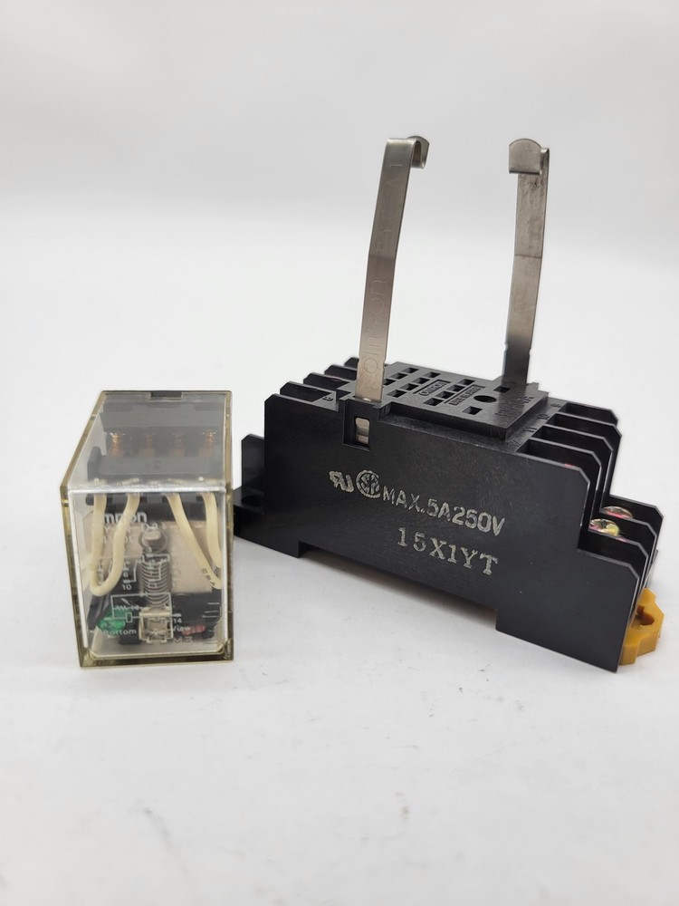 Omron MY4N-D2 Relay w Socket Base 5A 240V 14Pin 24V Coil 15X1YT
