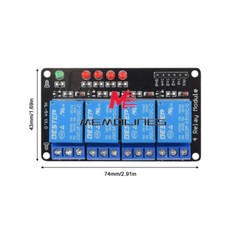 1-10x 4 Channel 3V 3.3V Relay Module For Arduino Raspberry PIC AVR DSP ARM USA
