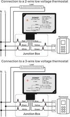 Electric Heating Relay 120V AC On/Off 24V Transformer Compatible with 3-Wire …
