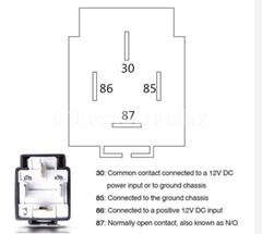 NEW 6 Pack 12V 30A Fuse Relay Switch Harness Set SPST 4 Pin 14 AWG Hot Wires