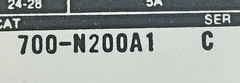 Allen Bradley 700-N200A1 Ser C AC Control Relay Type N 110/120V 50/60HZ