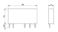 CAT 700-TBR60 60VDC, 6A 250VAC, 5Pin Power Relay(Pack of 2) | Relay, 60V, CAT700