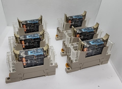 Lot of 6 – OMRON P7SA-10F RELAY SOCKET WITH G7SA-3A1B RELAY [1WS3-6]