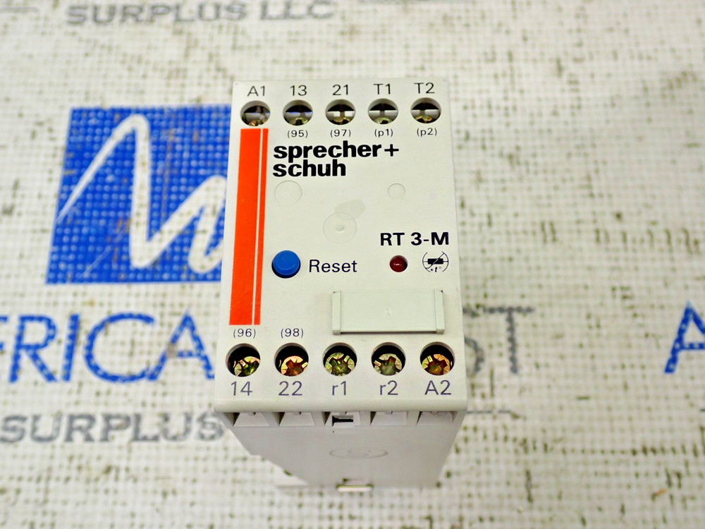 Sprecher Schuh RT3-M-24VAC Thermistor Protection Relay Auto/Manual Reset