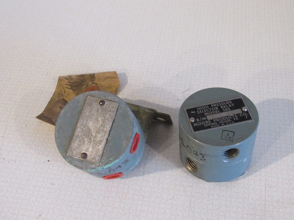2 pcs High Pressure Selector Relay 58S Moore Products Co.