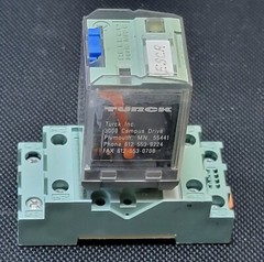 Turck C2-A20 X Power Relay w/Socket 24V Coil
