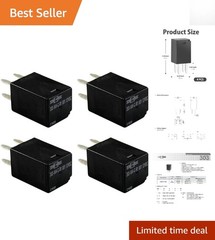 Ultra Micro 20A Relays 12VDC – Perfect for Polaris RZR & Slingshot – 4 Pack