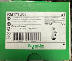 SCHNEIDER ELECTRIC RM17TU00 CONTROL RELAY 3PH UNDERVOLTAGE 208/480V NEW READY