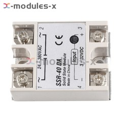 SSR-25DA SSR-75DA SSR-60DA 250V Solid State Relay Alloy Heat Sink 25/40/60/100A