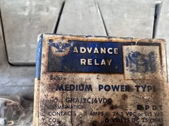 Advance Relay GHA/2C/6VDC Medium Power Type (Lot of 2)