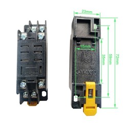 10 x AC220V Coil Power Relay 12A AC240V/DC28V 8 Pin + Din Rail Socket Wholesale