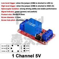 5V 12V 24V 1-2-4-6-8 Channel Relay High Level Low Level Optocoupler Module PI