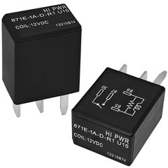 871E-1A-D-R1 U15 Automotive Relay Pack of 2 – 12VDC 35A 4 Pin General Purpose…