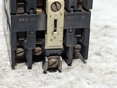 Micro Switch RYUA31, 250VAC max, 125VDC max, 10A cont