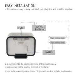 2PCS 12V LED Flasher Relay 2 Pin,Adjustable Turn Signal Relay for Repairing Moto