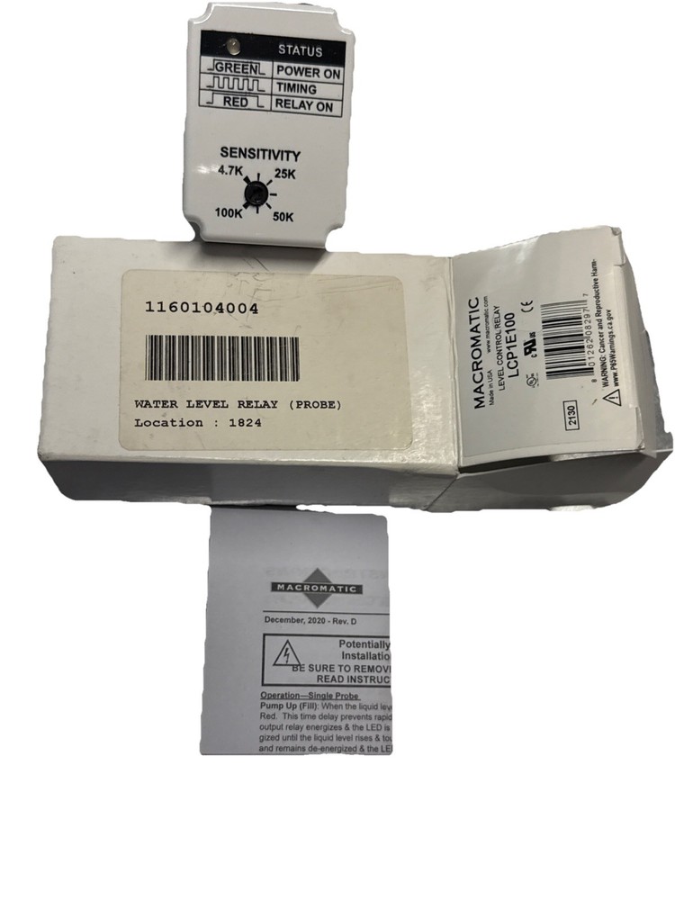 MACROMATIC LCP1E100 Level Control Relay