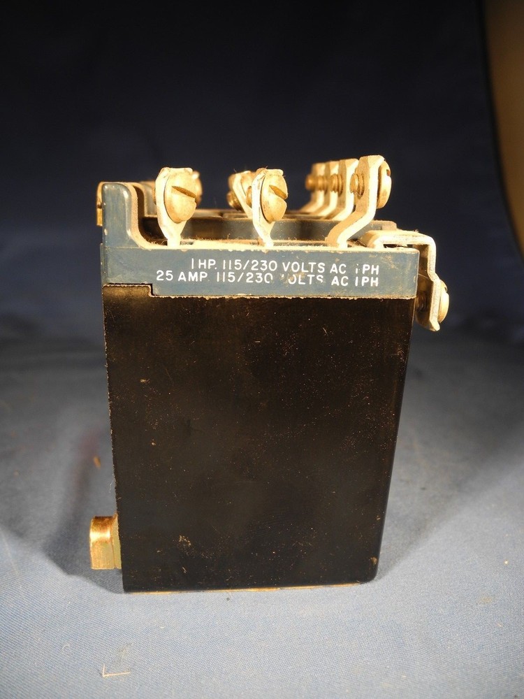 POTTER & BRUMFIELD Type PM17D Relay, 1 HP 115/230V AC 1 PH, 25 Amp 24V DC AC1PH