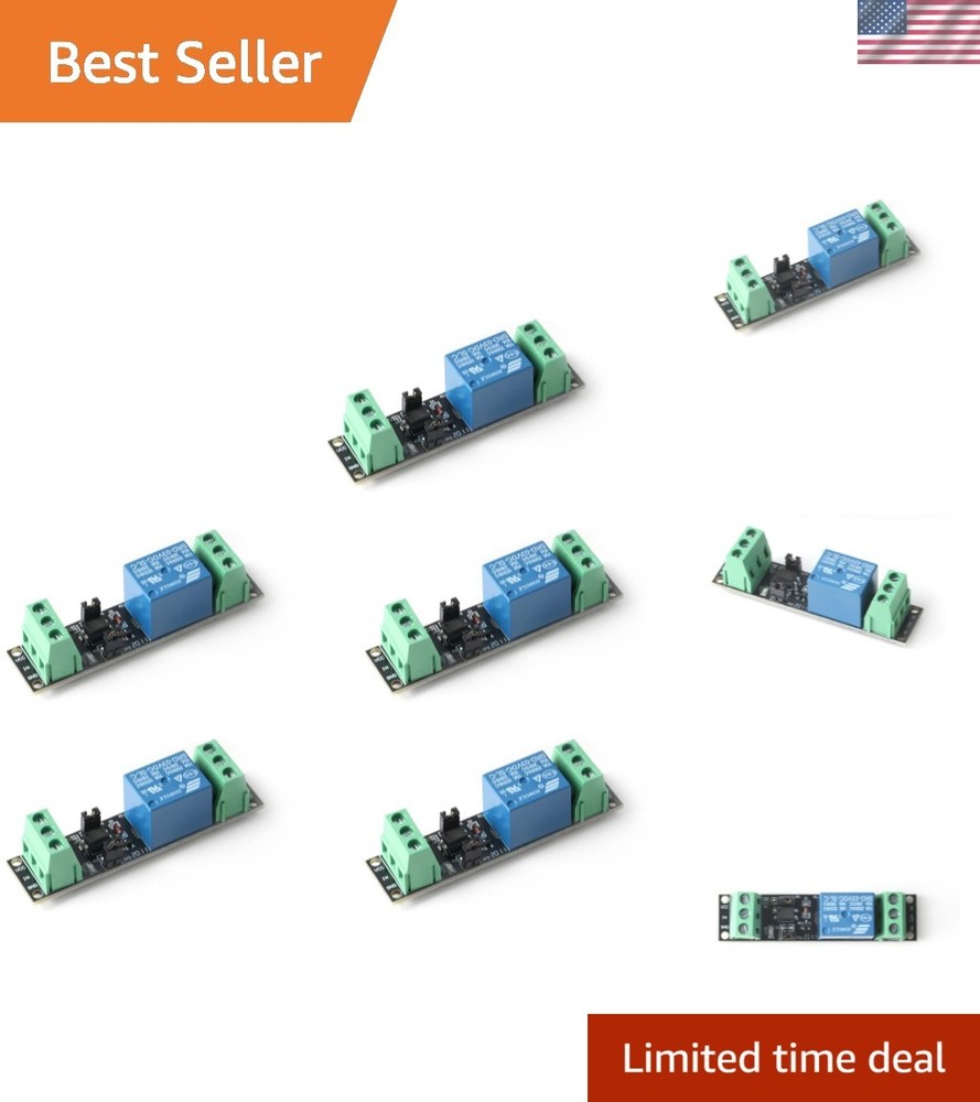 5Pcs Compact DC Relay Switch Module – 10A, 250VAC with Rotary Crimping Terminal