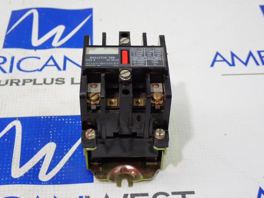 Allen Bradley 700-N200A1 Ser C AC Relay 110/120V Coil
