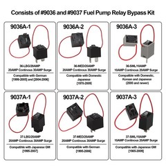 9038A Relay Bypass Switch, Relay Tester, Fuel Pump Relays Bypass Switch Kit,