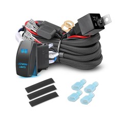 Wiring Harness 2 Lead, Rfroad Lighting 12V Fog Lights Wiring Harness Kit for …