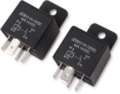 Car Relay 4 Pin 12V 40A SPST JD2912-1H Auto Switches Starters Pack of 2