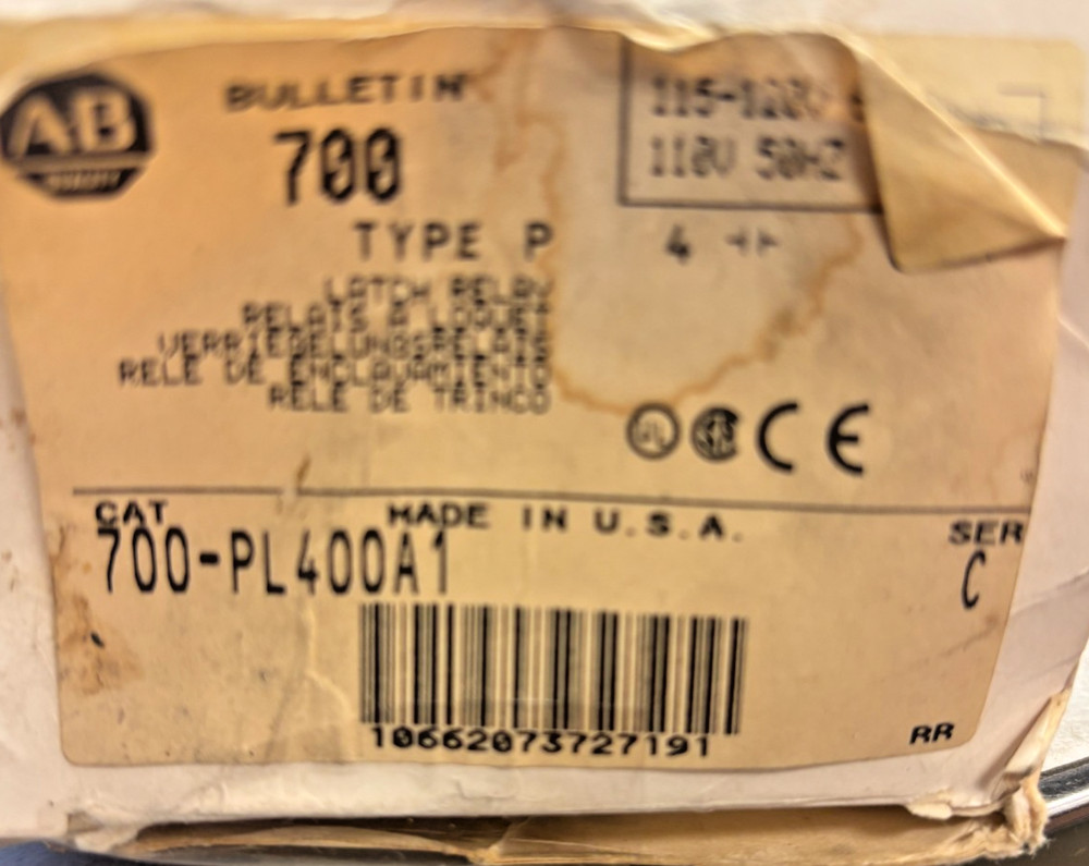 Allen-Bradley 700-PL400A1 Latch Relay C-Series – Industrial Control