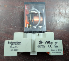 🤪 SCHNIEDER 12 AMP POWER RELAY 120-277 VAC 1 HP 792XBXM4L-120A W/ BASE