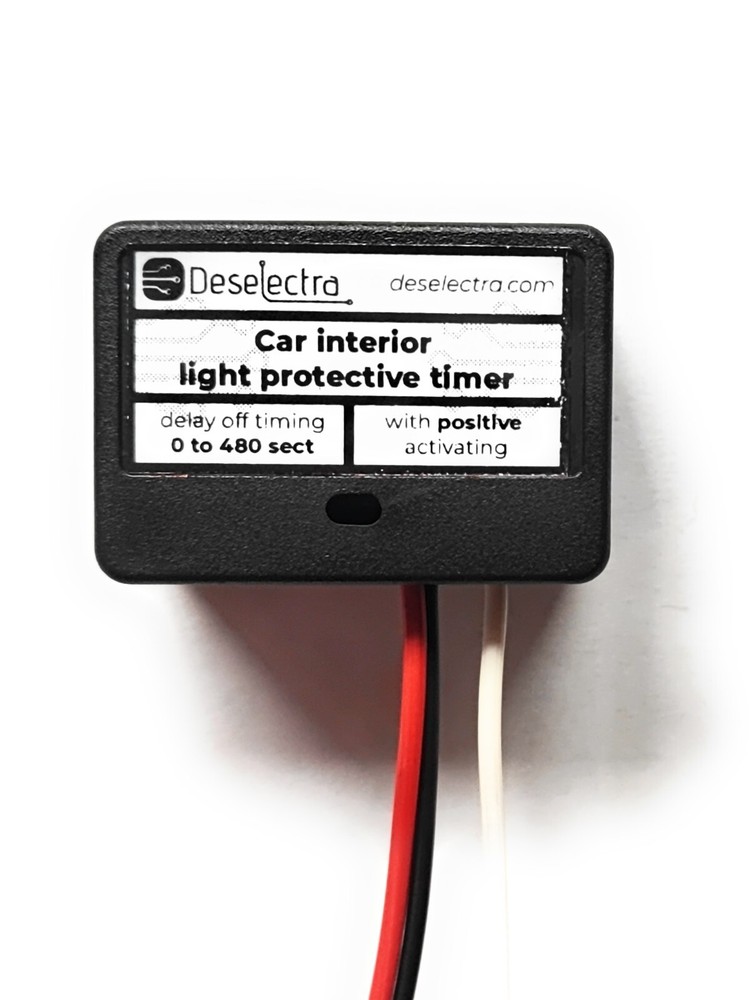 Positive car dome interior light timer prevent battery drain delay off 0-480s