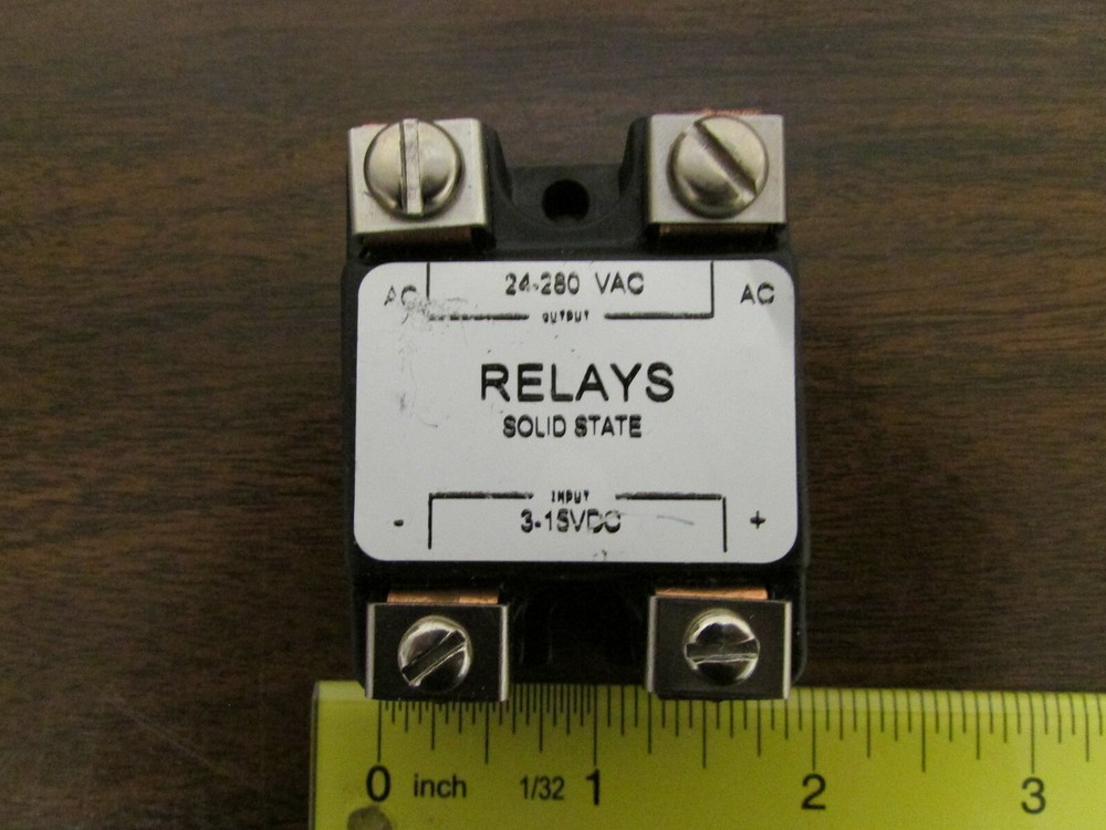 Solid State Relay 3-15VDC Input 24-280VAC Generic